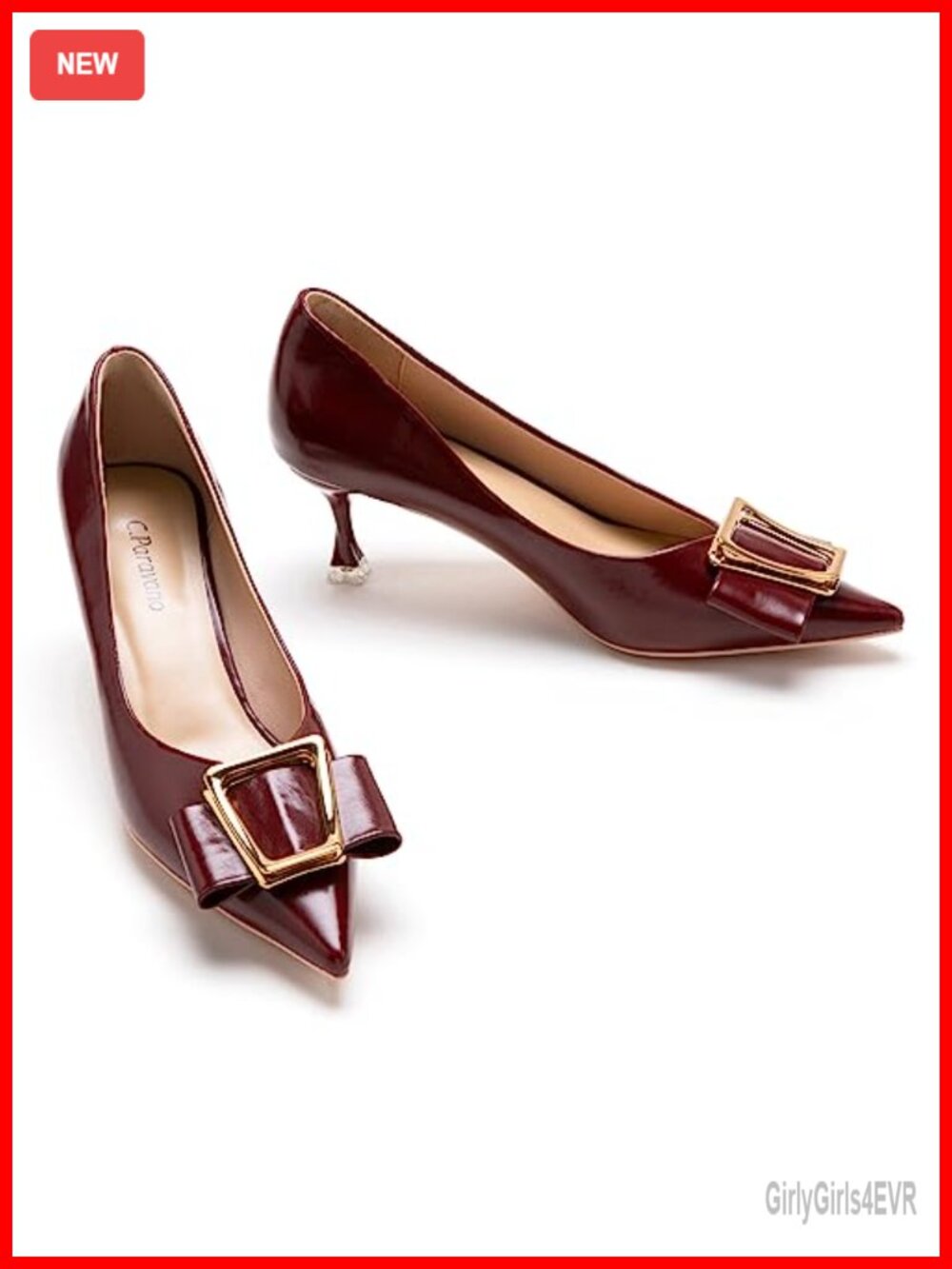Kitten Heel Pointed Toe Pumps Memory Foam Dress Shoes Slingback